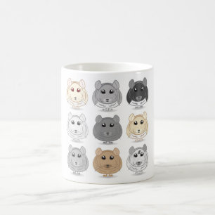 Café Caneca do design de nove chinchilas