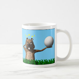 Café Caneca do dia de despertar rude Groundhog