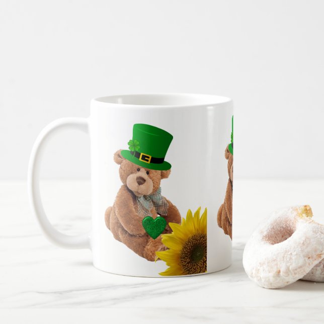 Café Caneca do Dia de São Patrício (Com Donut)