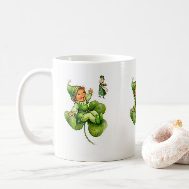 Café Caneca do Dia de São Patrício (Com Donut)