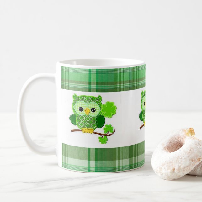 Café Caneca do Dia de São Patrício (Com Donut)