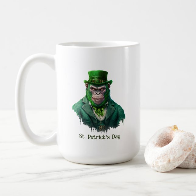 Café Caneca do Dia de São Patrício (Com Donut)
