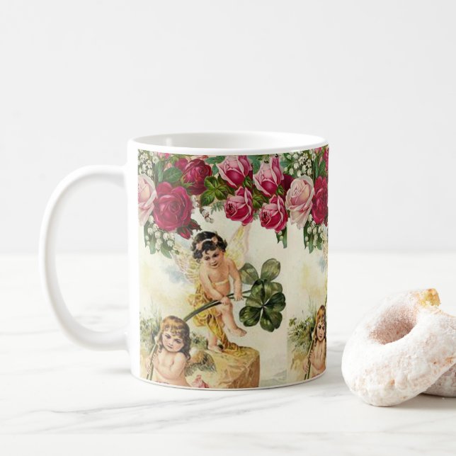 Café Caneca do Dia de São Patrício (Com Donut)