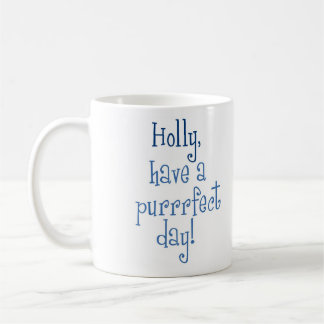 Café Caneca do dia do azevinho de Purrrfect