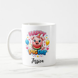 Café Caneca do Dia do Porco Fofo – Amante de Porco Ador