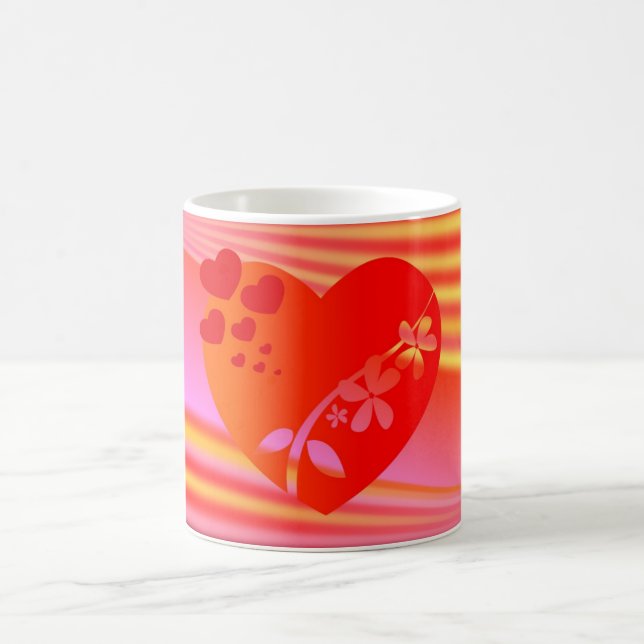Café Caneca do dia dos namorados coração de amor (Centro)