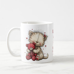 Café Caneca do Dia dos Namorados de Gato e Teddy “Amo V