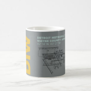 Café Caneca do diagrama do aeroporto de Detroit (DTW)