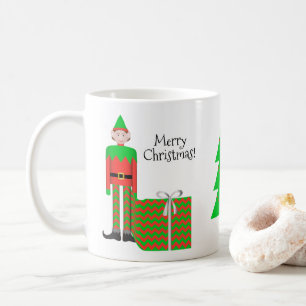 Café Caneca do duende do Natal - pacote do presente de