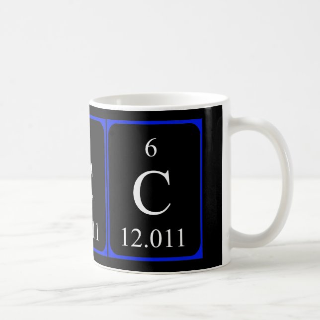 Café Caneca do elemento 6 - preto de carbono (Direita)