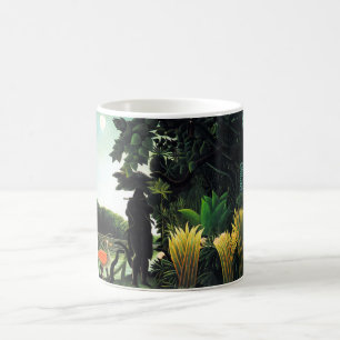 Café Caneca do encantador de cobra de Henri Rousseau
