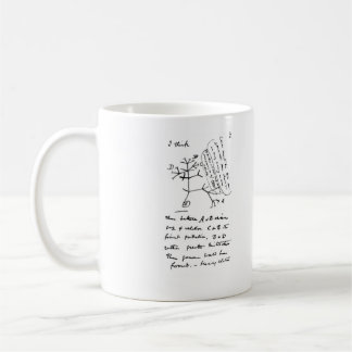 Café Caneca do esboço da vida de Darwin "árvore"