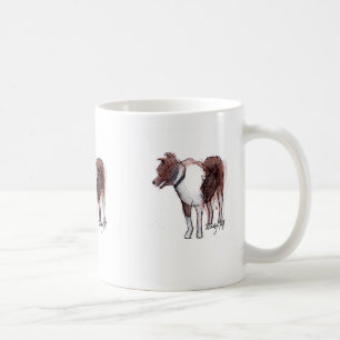Café Caneca do esboço de border collie