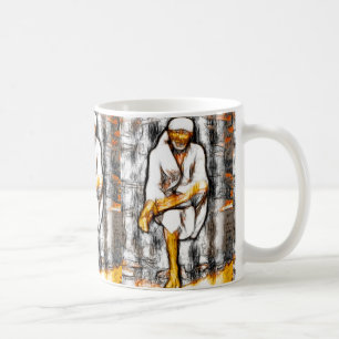 Café Caneca do esboço do babá de Sai