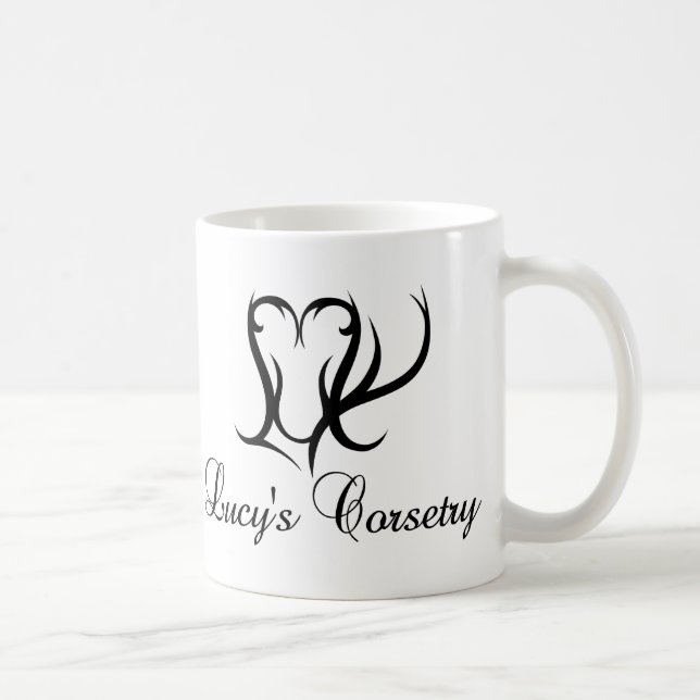 Café Caneca do esquerdista do Corsetry de Lucy (Direita)