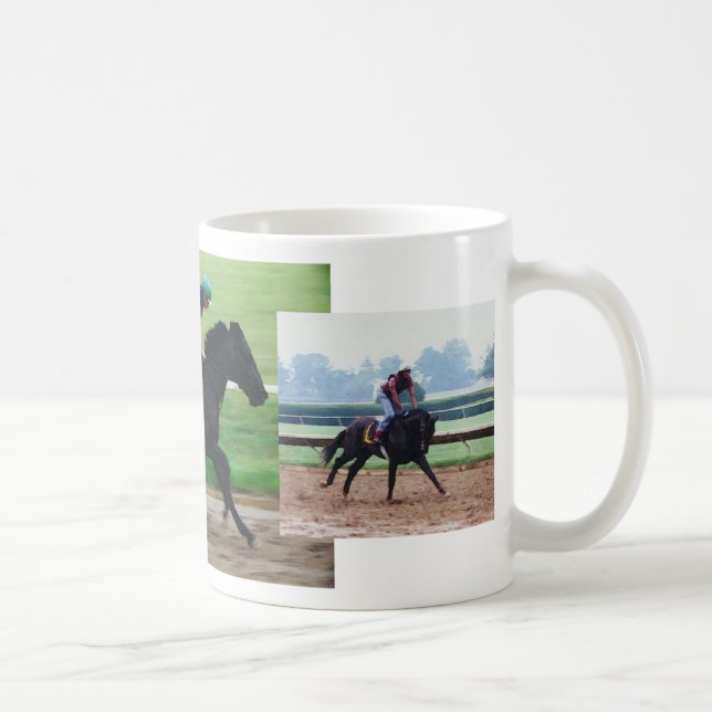 Café Caneca do exercício de cavalo-manhã da raça do (Direita)