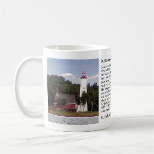 Café Caneca do farol da ilha de St Helena