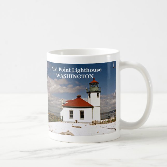Café Caneca do Farol de Alki Point, Washington (Direita)