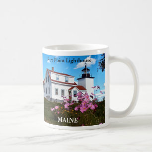 Café Caneca do Farol de Fort Point, Maine