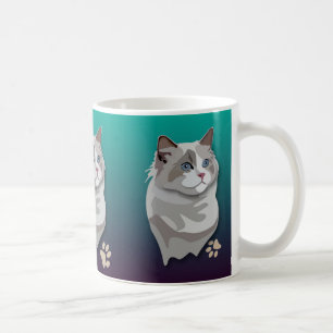 Café Caneca do gato do gatinho de Ragdoll