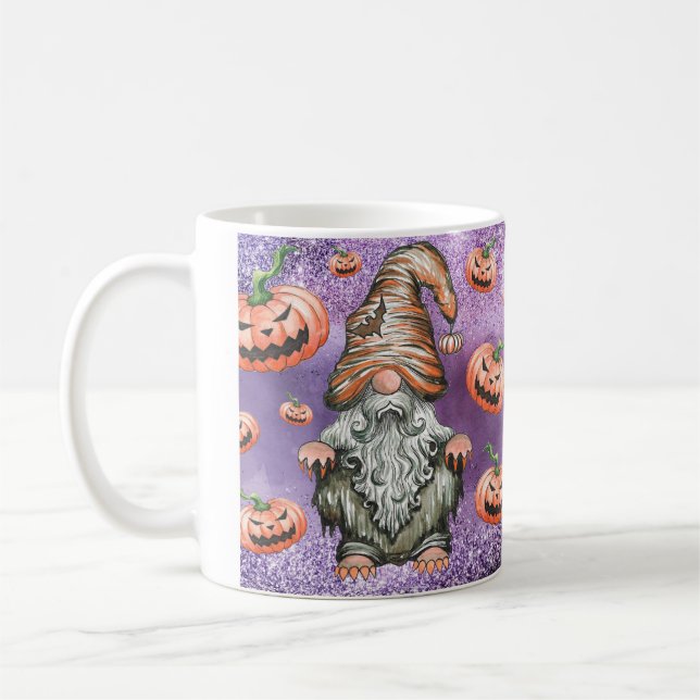 Café Caneca do Gnome de Halloween (Esquerda)