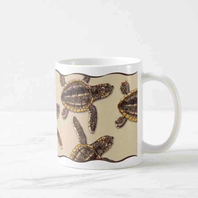 Café Caneca do Hatchling da tartaruga de mar da boba (Direita)