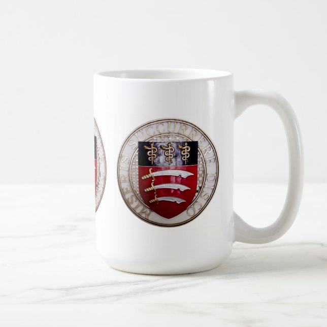 Café Caneca do hospital de Middlesex com crachá da cor (Direita)