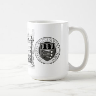Café Caneca do hospital de Middlesex com gravura a