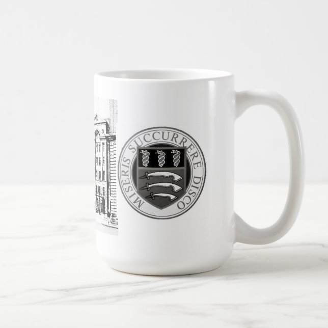 Café Caneca do hospital de Middlesex com gravura a (Direita)