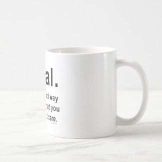 Café Caneca do humor da pia batismal de Arial