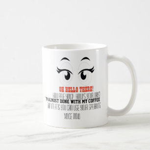 Café caneca do humor de dois lados para cada ocasião