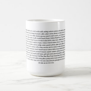 Café Caneca do jogo de palavras - lista de palavras de