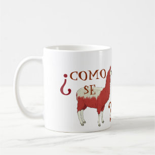Café Caneca do lama do SE de Como com imagem do lama