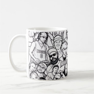 Café Caneca do Livro de Colorir Colorado Dj