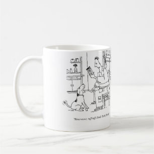 Café Caneca do livro de histórias em cães