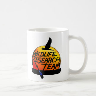Café Caneca do logotipo da equipa de investigação dos