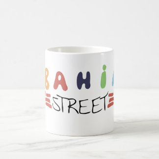 Café Caneca do logotipo da rua de Baía