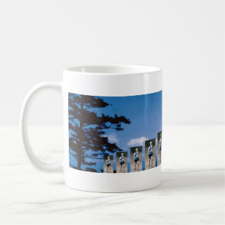 Café Caneca do logotipo de Fuji do projeto