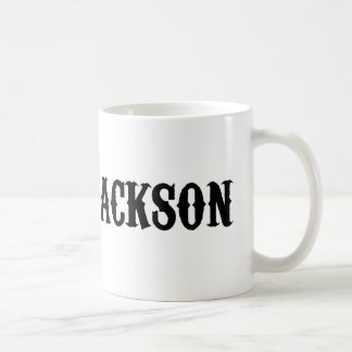 Café Caneca do logotipo de Jackson do juiz