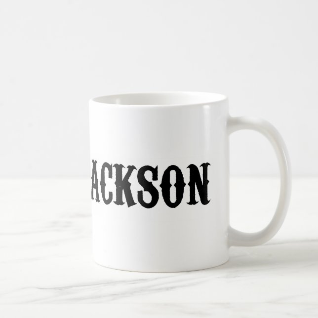 Café Caneca do logotipo de Jackson do juiz (Direita)