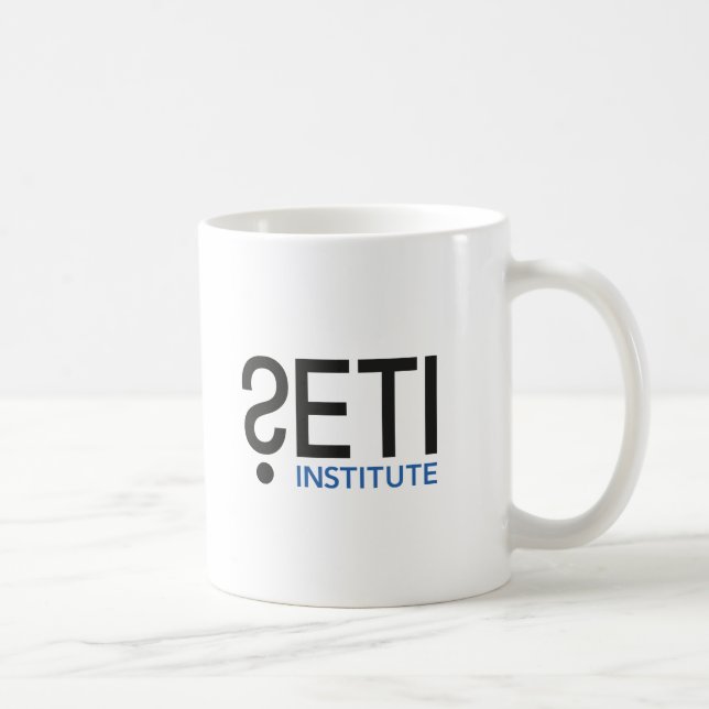 Café Caneca do logotipo de SETI com equação de Drake (Direita)