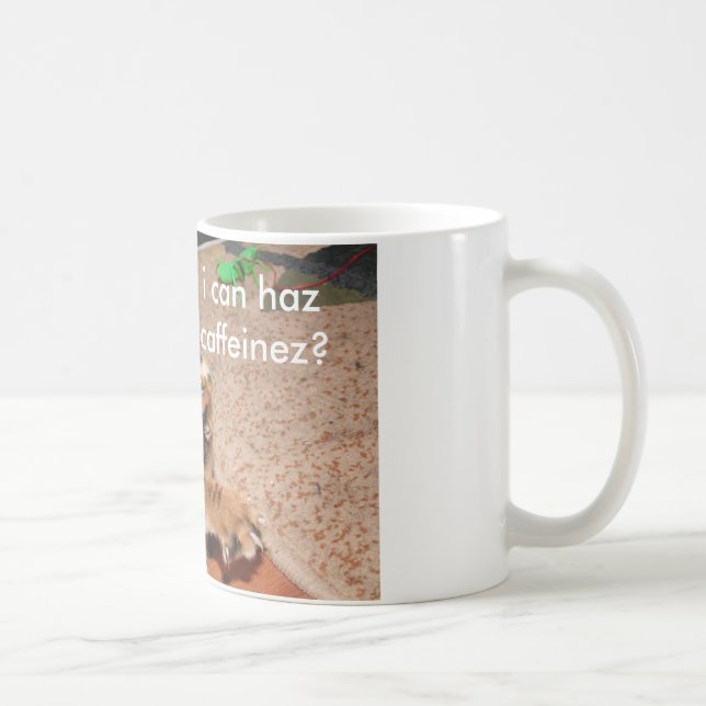 Café Caneca do lolcat de Mooki, eu posso caffeinez do (Direita)