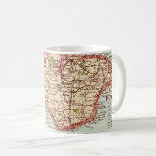 Café Caneca do Mapa da Ilha de Wight