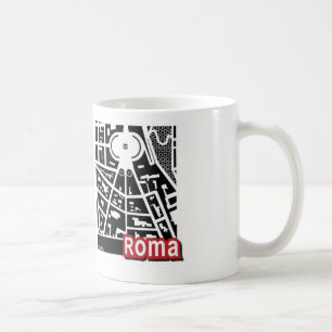 Café Caneca do mapa de Roma