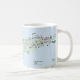 Café Caneca do mapa de Royale da ilha (Michigan)