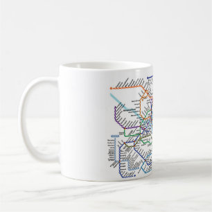 Café Caneca do mapa do metro de Seoul