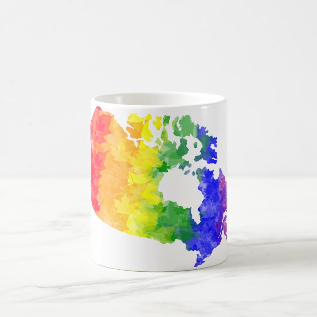 Café Caneca do mapa do orgulho do arco-íris da folha de (Centro)