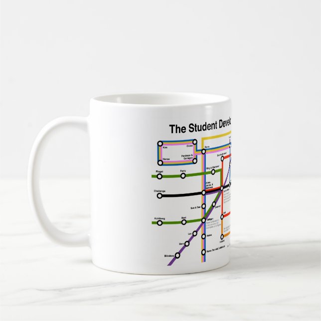 Café Caneca do mapa do sistema de transporte do (Esquerda)