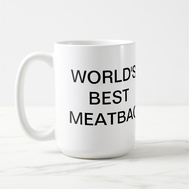 Café Caneca do Meatbag do mundo de ICWXP a melhor (Esquerda)