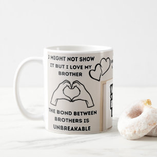 Café Caneca do Melhor Irmão com Mensagem de Amor Sincer